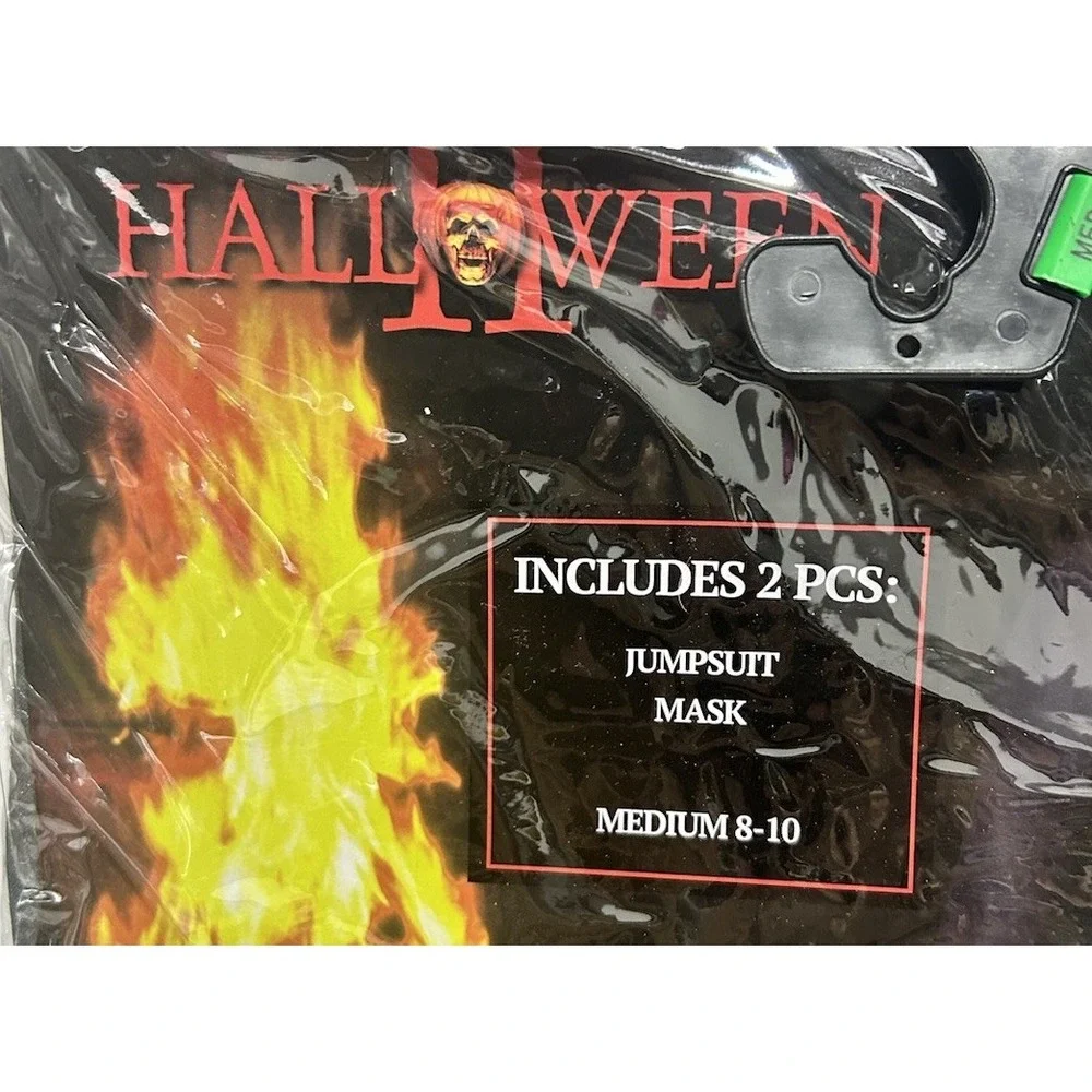 Halloween II Michael Myers Jumpsuit And Mask Costume Medium‎ 8-10 NEW